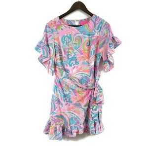 Lilly Pulitzer Womens Darlah Stretch Dress Size 4 Multicolor Short Sleeve NWT